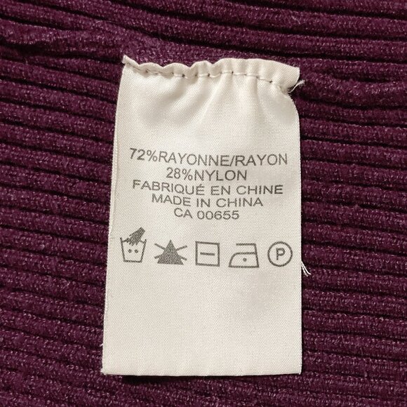 ADDITION ELLE Vintage dark plum purple turtleneck sweater MEDIUM LARGE XL 1X top - Picture 14 of 15